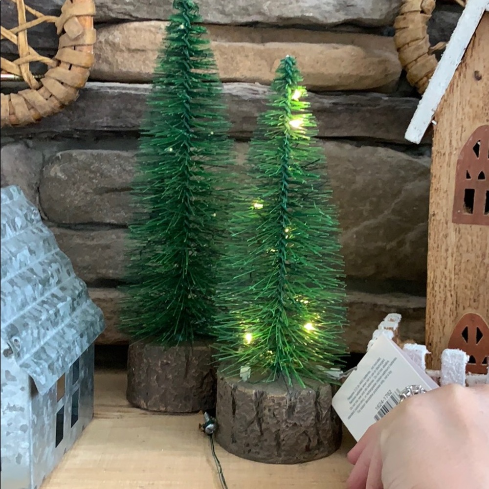 Three led trees